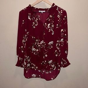 Daniel Rainn Burgundy Blouse
